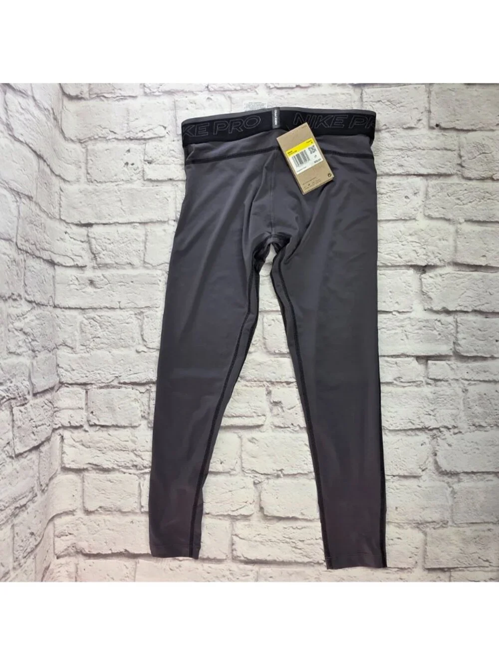 Nike Pro Mens Training Tights Leggings Gray Size S With Tag